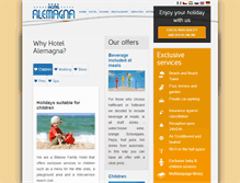 Tablet Screenshot of hotelalemagna.com